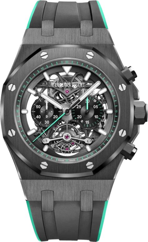Audemars Piguet,Royal Oak 44mm,44mm,Titanium,Ceramic,Skeleton,Handwound,Chronograph,72hours,26343CE,26343CE.OO.D002CA.03