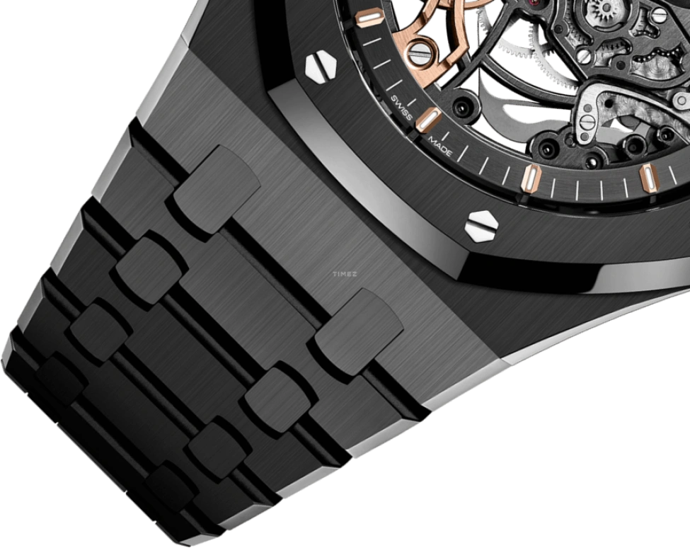 Audemars Piguet,Royal Oak 41mm,41mm,Ceramic,Skeleton,Automatic,Double Balance,45hours,Zlatan Ibrahimović,LeBron James,15416CE,15416CE.OO.1225CE.01
