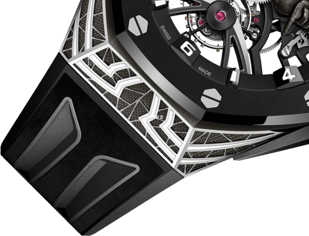Audemars Piguet,Royal Oak Concept 42mm,42mm,White Gold,Skeleton,Black,Handwound,Tourbillon,Sapphire,Crystal Glass,26632CN,26632CN.OO.D100CA.01