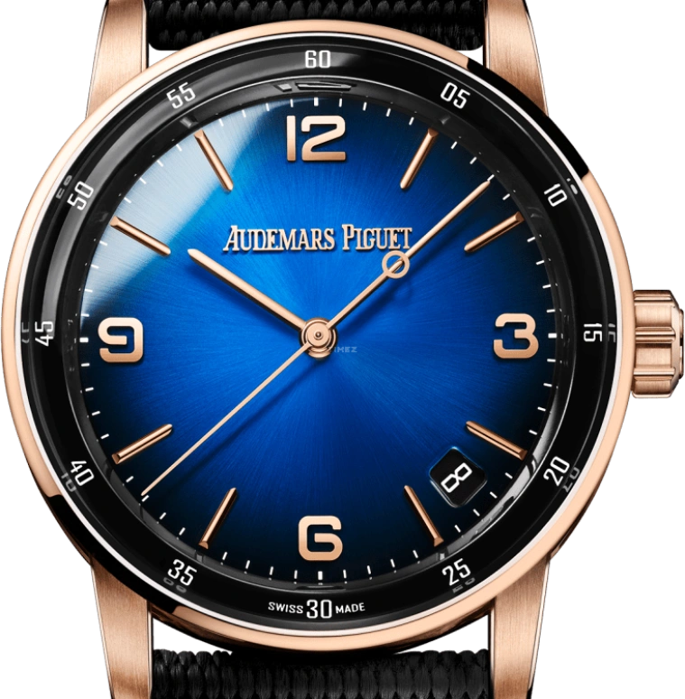 Audemars Piguet,CODE 11.59 41mm,41mm,Pink Gold,Blue,Automatic,Day,70hours,15210OR,15210OR.OO.A002KB.03