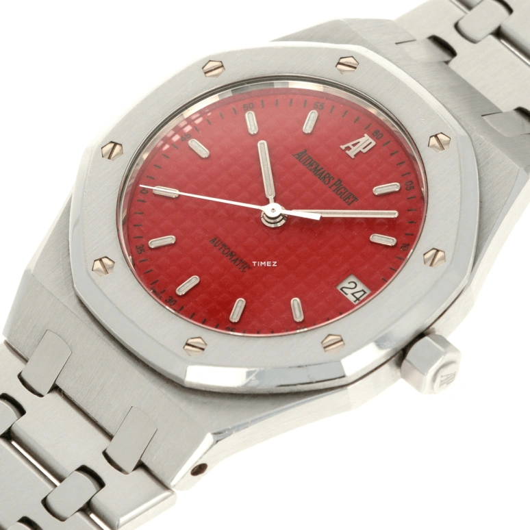Audemars Piguet,Royal Oak 36mm,36mm,Stainless Steel,Red,Automatic,Day,Sapphire,Quartz Glass,14790ST,14790ST.OO.0789ST.11