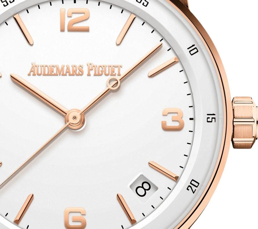 Audemars Piguet,CODE 11.59 41mm,41mm,Pink Gold,White,Automatic,Day,70hours,15210OR,15210OR.OO.A099CR.01