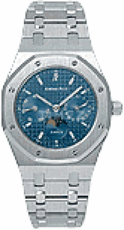 Audemars Piguet,Royal Oak 36mm,36mm,Stainless Steel,Blue,Automatic,Moonphase,Date,Day,25594ST,25594ST.OO.0789ST.04