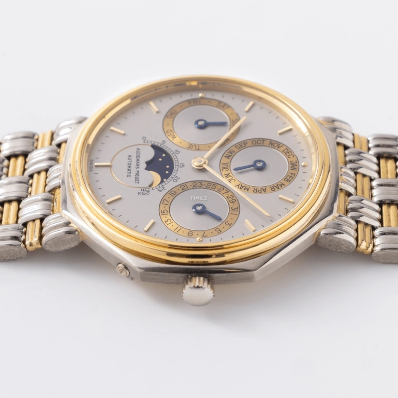 Audemars Piguet,Other 36mm,36mm,White Gold,Yellow Gold,Silver White,Automatic,Moonphase,Perpetual Calendar,Month,Date,40hours,In-house Caliber,5557CA