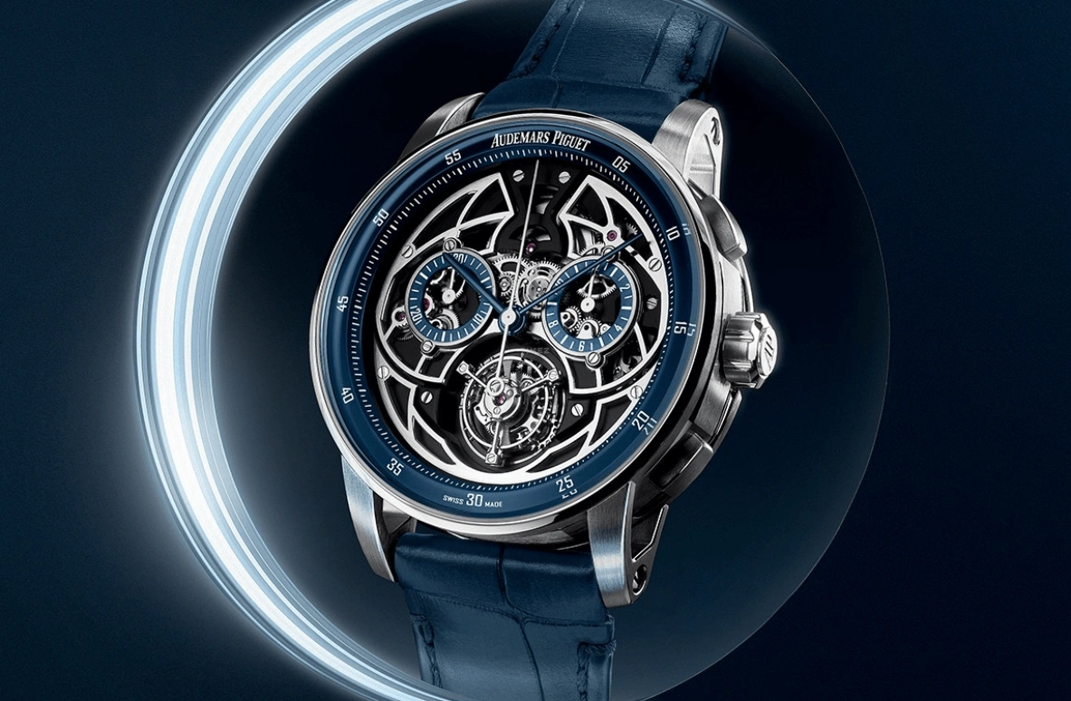 Audemars Piguet,CODE 11.59 41mm,41mm,White Gold,Skeleton,Automatic,Chronograph,Tourbillon,Flyback,26399BC,26399BC.OO.D321CR.01