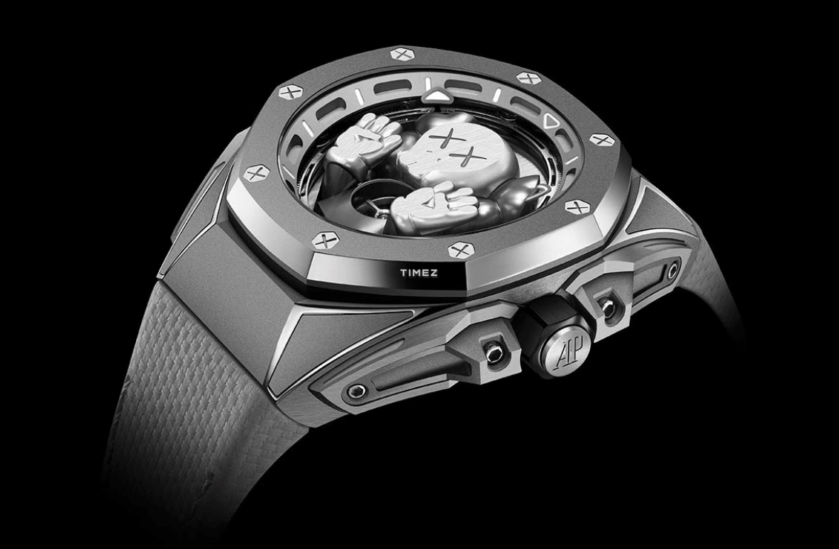 Audemars Piguet,Royal Oak Concept 43mm,43mm,Titanium,Grey,Handwound,Tourbillon,72hours,APxKAWS,kaws,26656TI,26656TI.GG.D019VE.01