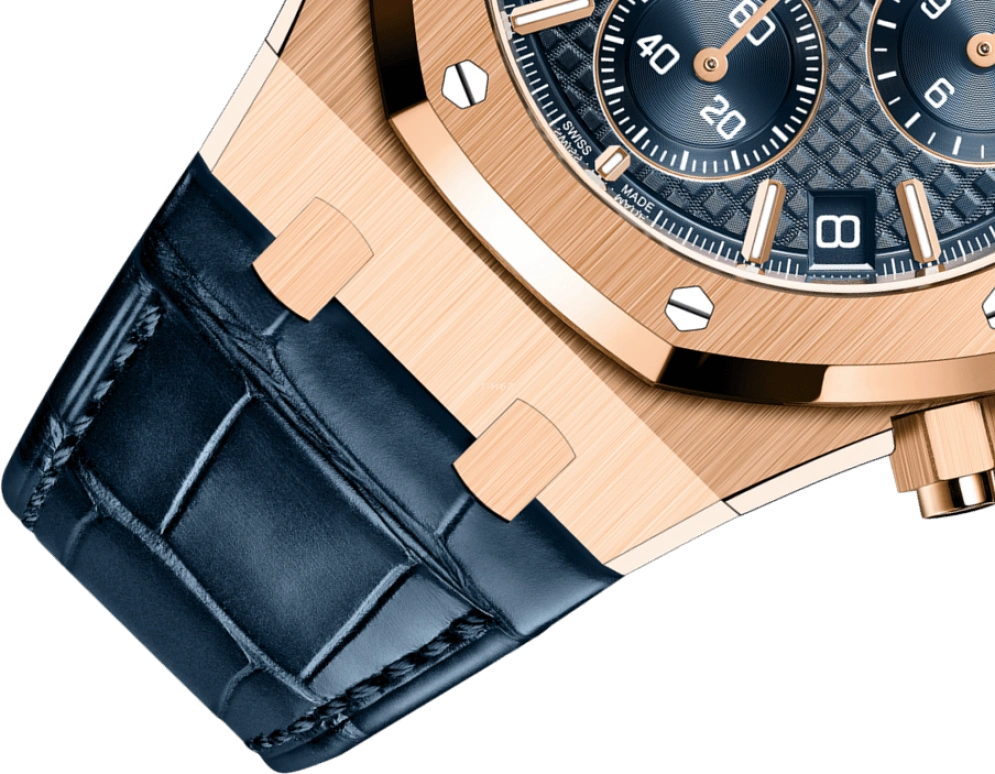 Audemars Piguet,Royal Oak 41mm,41mm,Pink Gold,Blue,Automatic,Chronograph,Day,26240OR,26240OR.OO.D315CR.01 50th