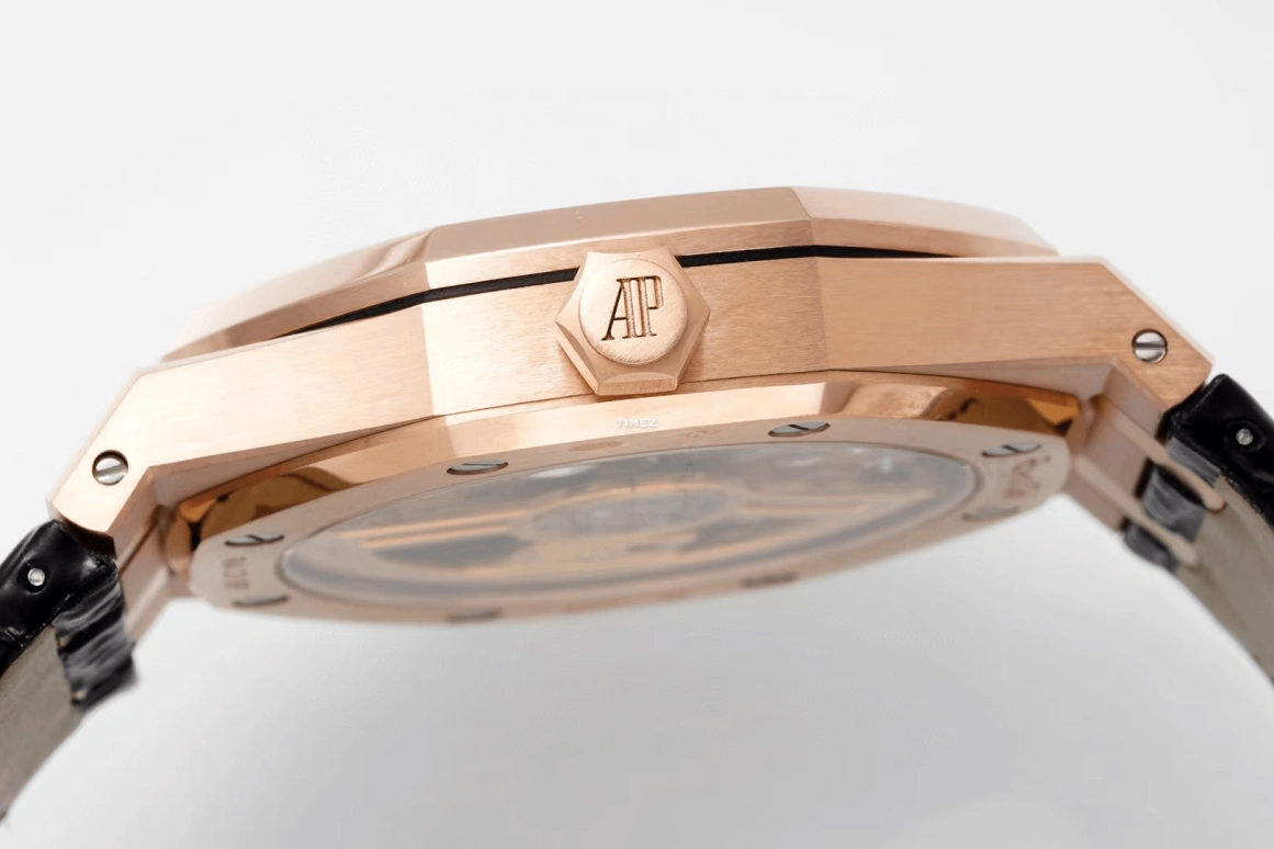 Audemars Piguet,Royal Oak 41mm,41mm,Rose Gold,Black,Automatic,Day,70hours,15510OR,15510OR.OO.D002CR.02