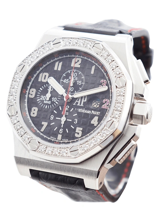 Audemars Piguet,Royal Oak Offshore 48mm,48mm,White Gold,Black,Automatic,Chronograph,Day,26134BC,26134BC.ZZ.A101CR.01