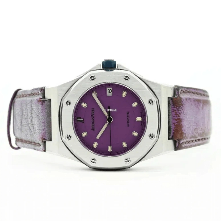 Audemars Piguet,Royal Oak Offshore 28mm,28mm,Stainless Steel,Purple,Automatic,Day,Sapphire,77151ST,77151ST.O.0009.07