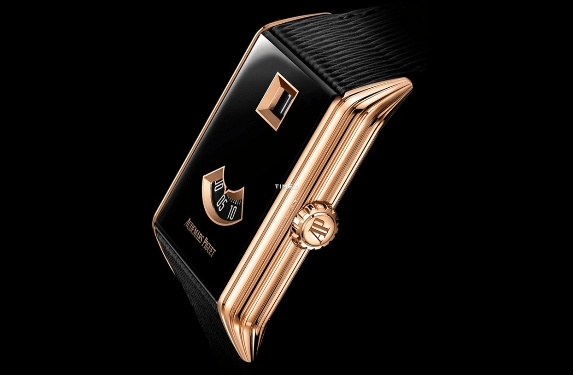 Audemars Piguet,Neo Frame 34mm,34mm,Rose Gold,Sapphire,Black,Automatic,Jumping Hours,52hours,15245OR,15245OR.OO.A206VE.01