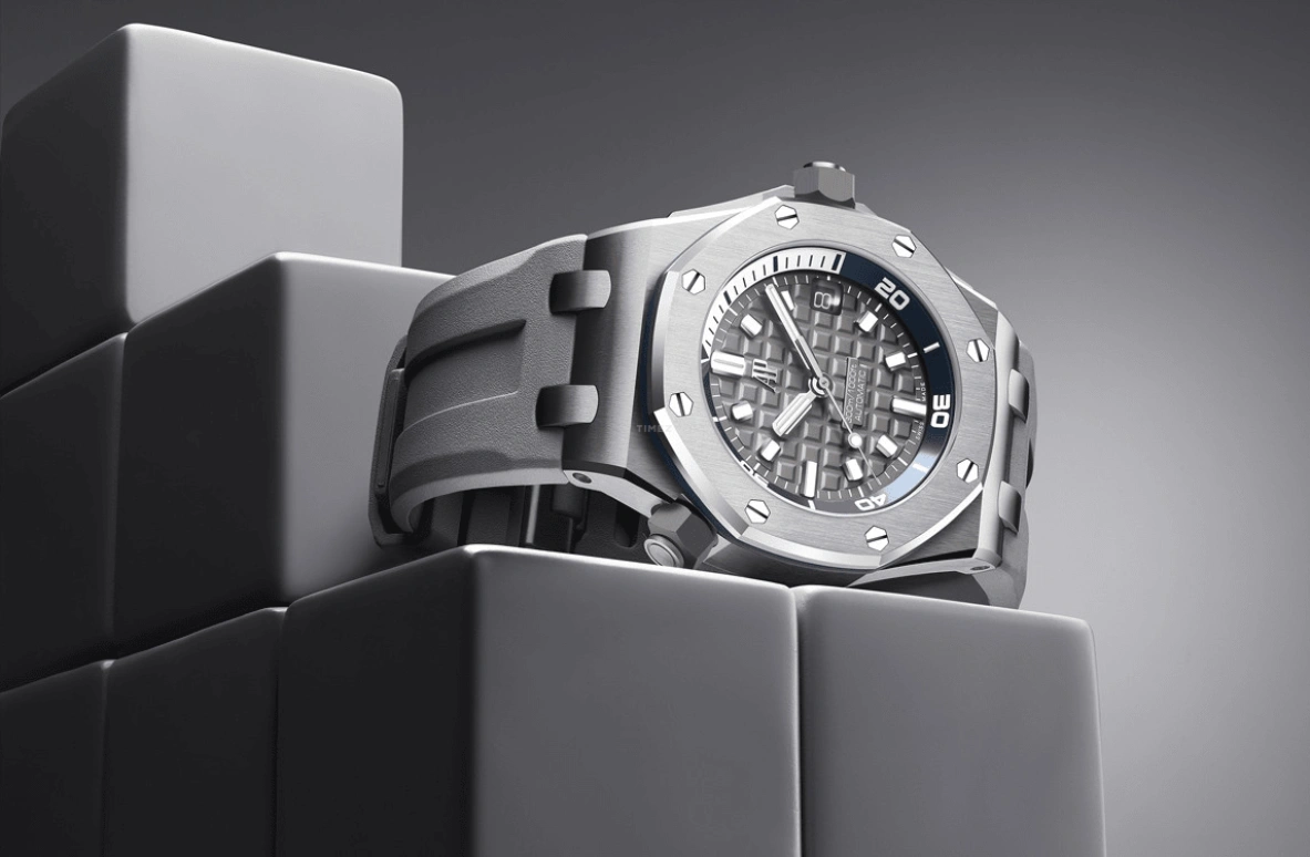 Audemars Piguet,Royal Oak Offshore 42mm,42mm,Ceramic,Stainless Steel,Grey,Automatic,Day,60hours,Kyle Kuzma,Kris Kross,kuz,15720ST,15720ST.OO.A009CA.01
