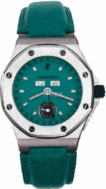 Audemars Piguet,Royal Oak Offshore 38mm,38mm,Stainless Steel,Turquoise,Automatic,Month,Date,Day,25808ST,25808ST.O.0009/06