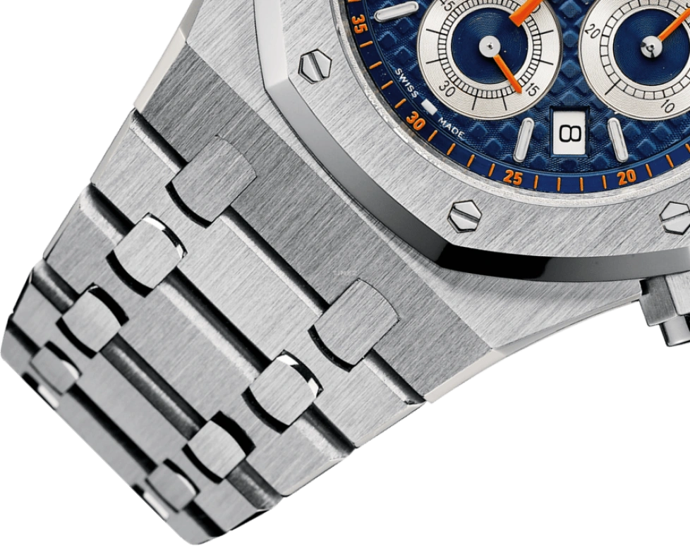 Audemars Piguet,Royal Oak 39mm,39mm,Stainless Steel,Blue,Automatic,Chronograph,Day,26300ST,26300ST.OO.1110ST.07