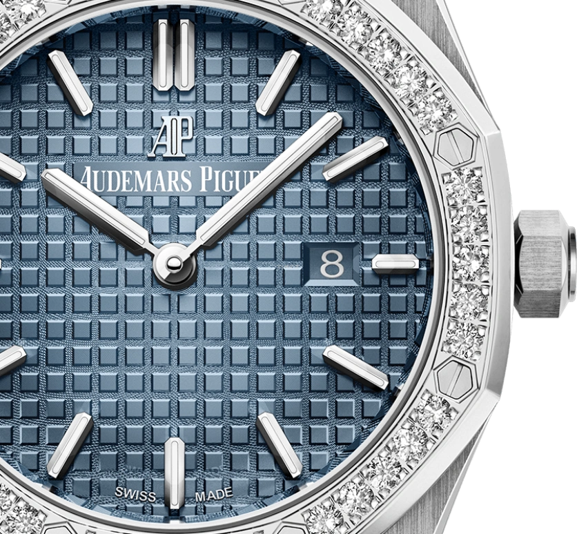 Audemars Piguet,Royal Oak 33mm,33mm,Titanium,Blue,Quartz,Day,In-house Caliber,67651IP,67651IP.ZZ.1261IP.01