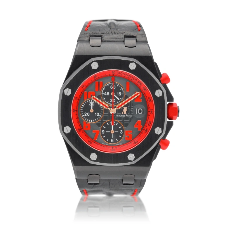 Audemars Piguet,Royal Oak Offshore 42mm,42mm,Stainless Steel,Black,Automatic,Chronograph,Day,26299SN,26299SN.OO.D001CA.01