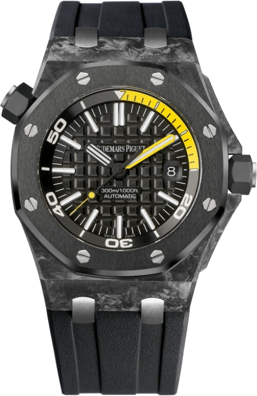 Audemars Piguet,Royal Oak Offshore 42mm,42mm,Titanium,Ceramic,Carbon,Black,Automatic,Day,60hours,15706AU,15706AU.OO.A002CA.01