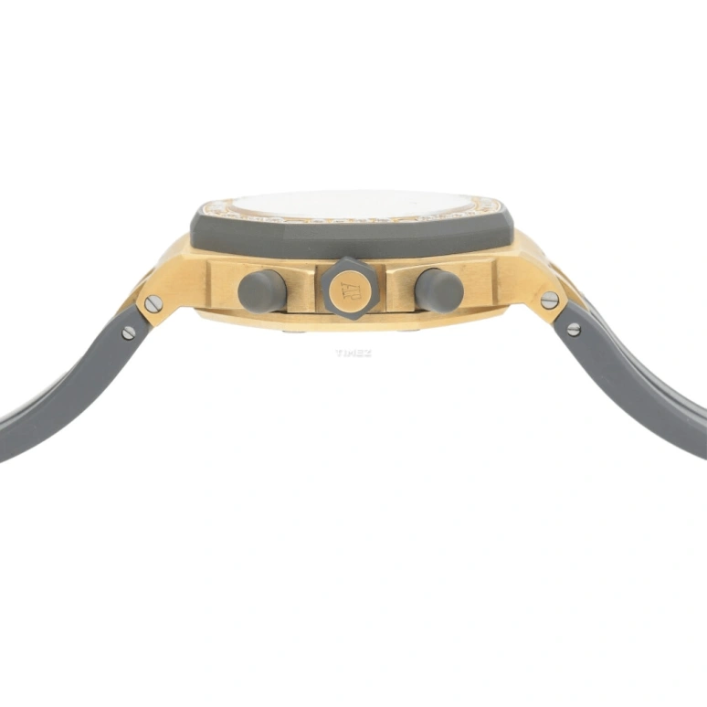 Audemars Piguet,Royal Oak Offshore 37mm,37mm,Yellow Gold,Silver,Automatic,Chronograph,Day,25986AK,25986AK.ZZ.D003CA.02