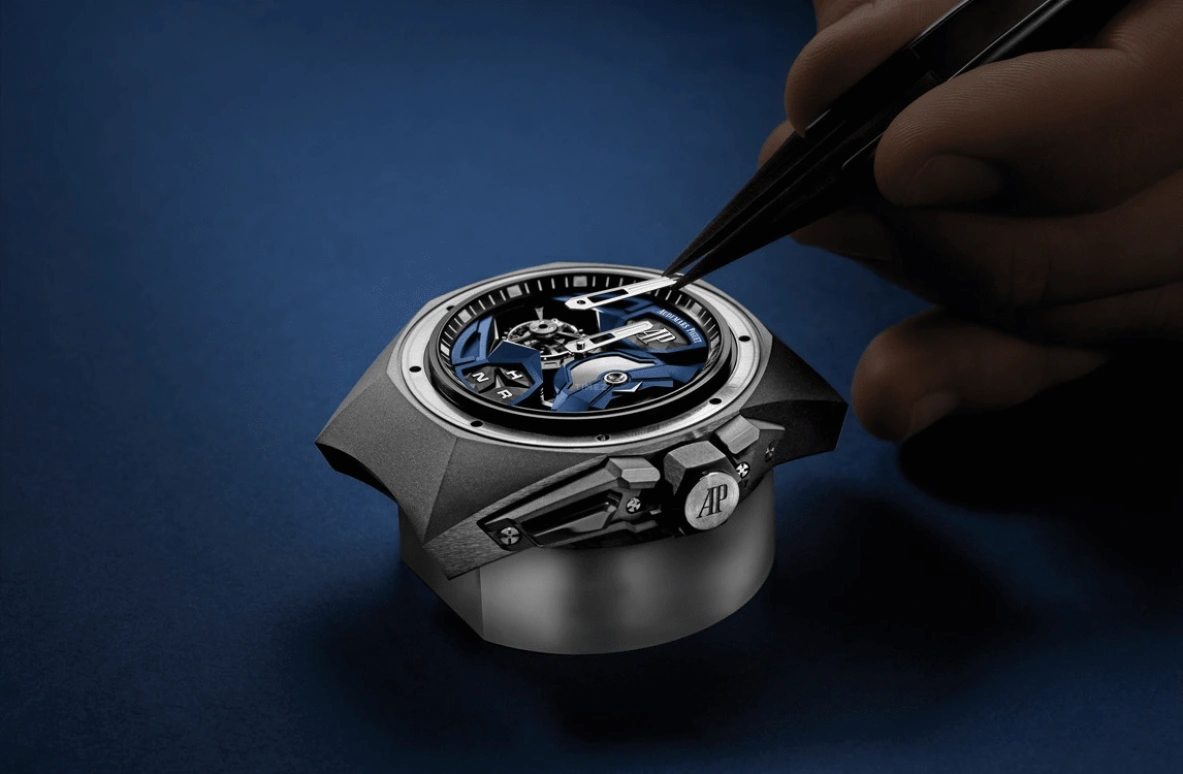 Audemars Piguet,Royal Oak Concept 44mm,44mm,Titanium,Ceramic,Skeleton,Handwound,Dule Time,Tourbillon,Function Selector,26589IO,26589IO.OO.D030CA.01