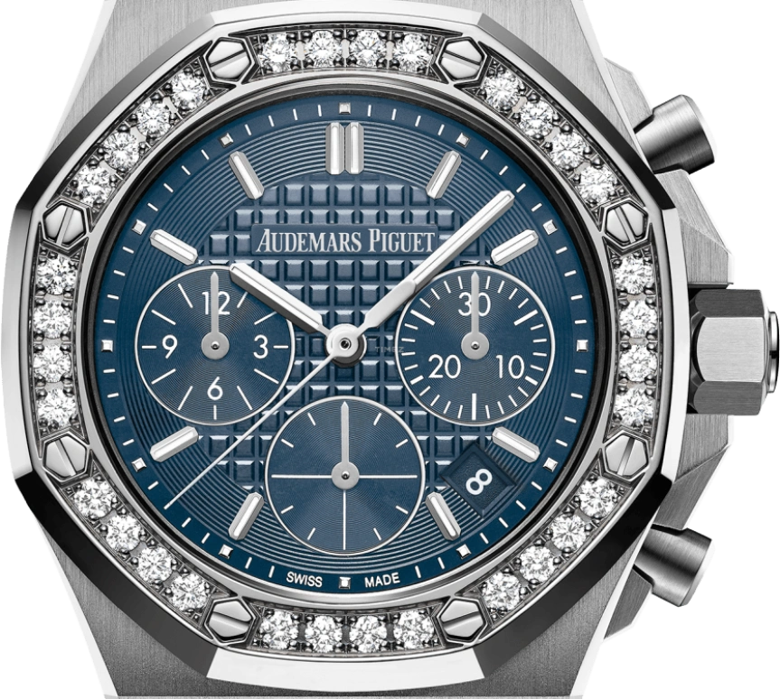 Audemars Piguet,Royal Oak Offshore 37mm,37mm,Stainless Steel,Blue,Automatic,Chronograph,Day,26231ST,26231ST.ZZ.D027CA.01