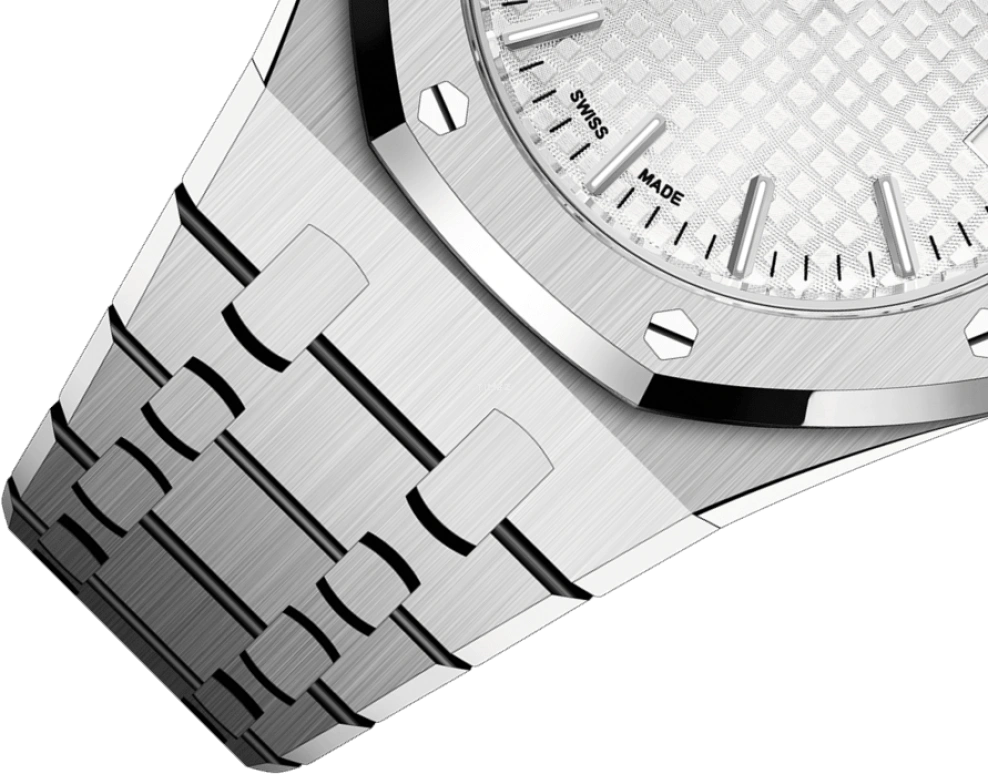 Audemars Piguet,Royal Oak 37mm,37mm,Stainless Steel,Silver,White,Automatic,Day,60hours,15550ST,15550ST.OO.1356ST.01 50th