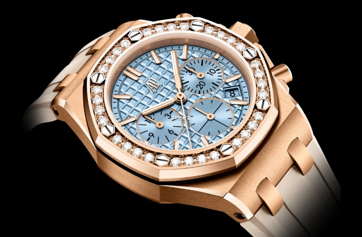 Audemars Piguet,Royal Oak Offshore 37mm,37mm,Rose Gold,Blue,Automatic,Chronograph,Day,26231OR,26231OR.ZZ.A085CA.01