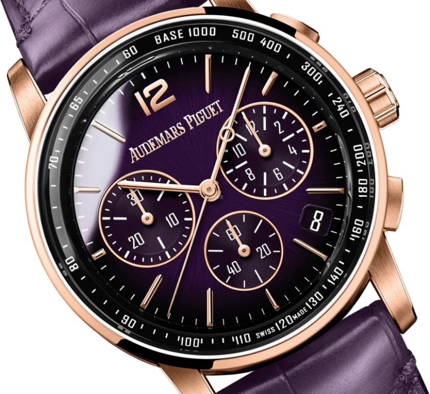 Audemars Piguet,CODE 11.59 41mm,41mm,Rose Gold,Purple,Automatic,Chronograph,Day,Flyback,26393OR,26393OR.OO.A616CR.01