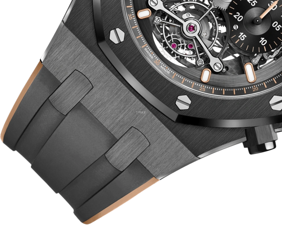 Audemars Piguet,Royal Oak 44mm,44mm,Titanium,Ceramic,Skeleton,Handwound,Chronograph,Tourbillon,26343CE,26343CE.OO.D002CA.04