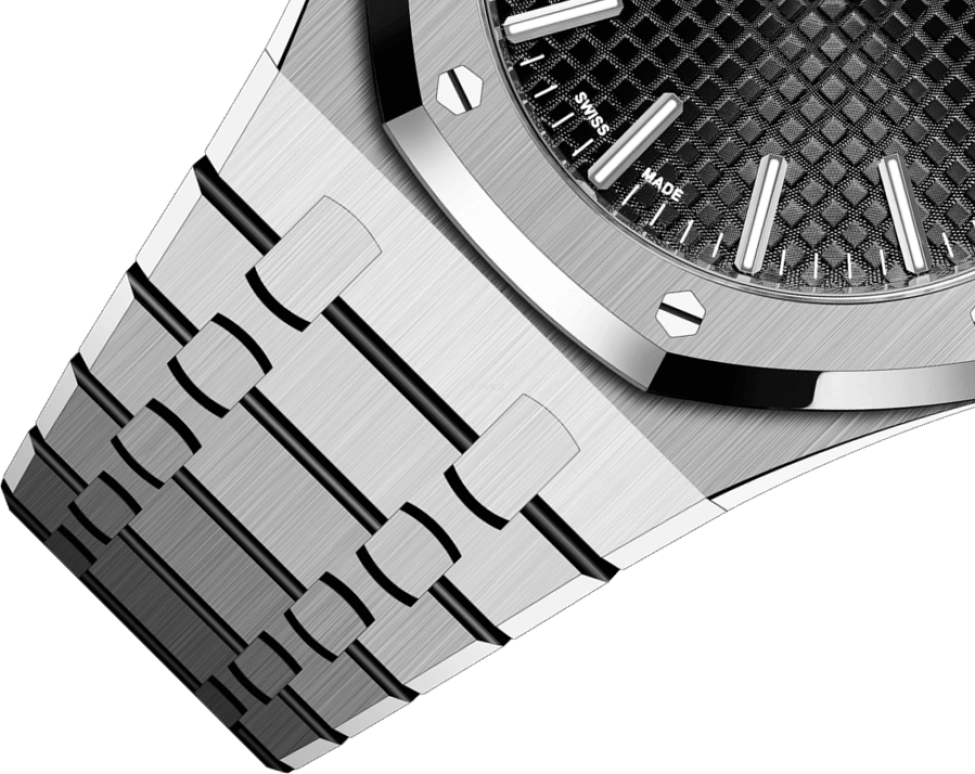 Audemars Piguet,Royal Oak 41mm,41mm,Stainless Steel,Black,Automatic,Day,70hours,15510ST,15510ST.OO.1320ST.02 50th