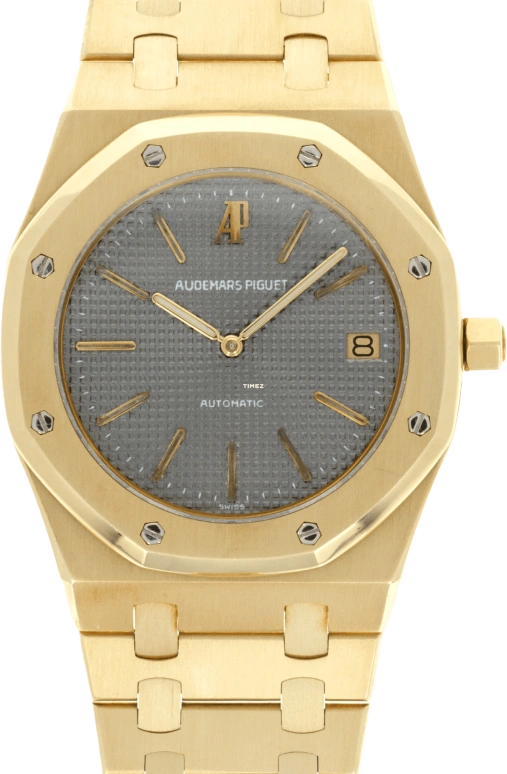 Audemars Piguet,Royal Oak 39mm,39mm,Yellow Gold,Grey,Automatic,Day,Sapphire,Crystal Glass,Justin Bieber,JB,5402BA
