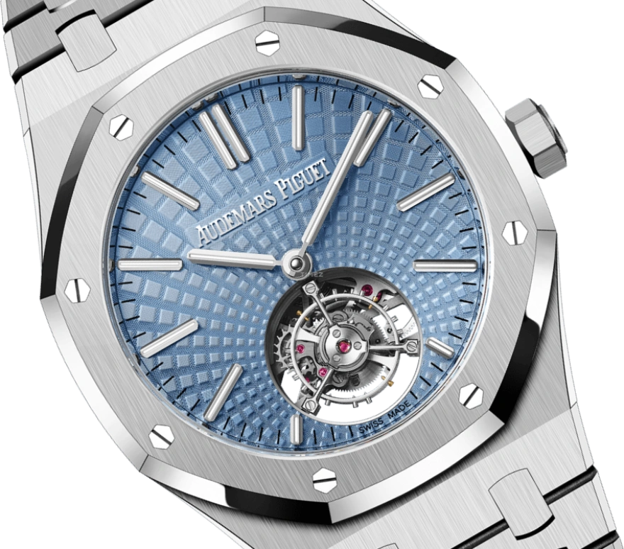 Audemars Piguet,Royal Oak 41mm,41mm,Platinum,Blue,Automatic,Tourbillon,65hours,26530PT,26530PT.OO.1220PT.01