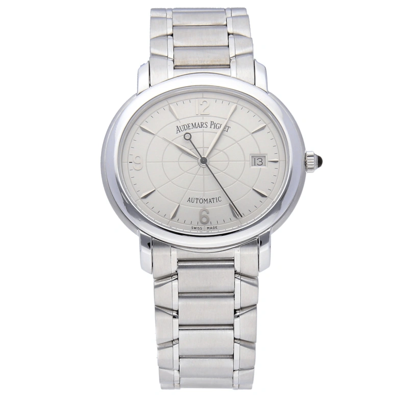 Audemars Piguet,Millenary 38.50mm,38.50mm,White Gold,White,Automatic,Day,Sapphire,Crystal Glass,15051BC,15051BC.OO.1136BC.01