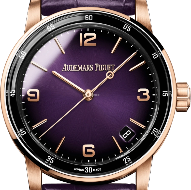 Audemars Piguet,CODE 11.59 41mm,41mm,Pink Gold,Purple,Automatic,Day,70hours,15210OR,15210OR.OO.A616CR.01