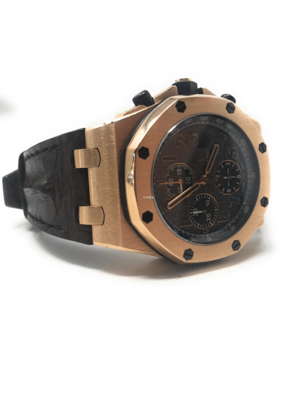 Audemars Piguet,Royal Oak Offshore 42mm,42mm,Rose Gold,Brown,Automatic,Chronograph,Day,26192OR,26192OR.OO.D081CR.01