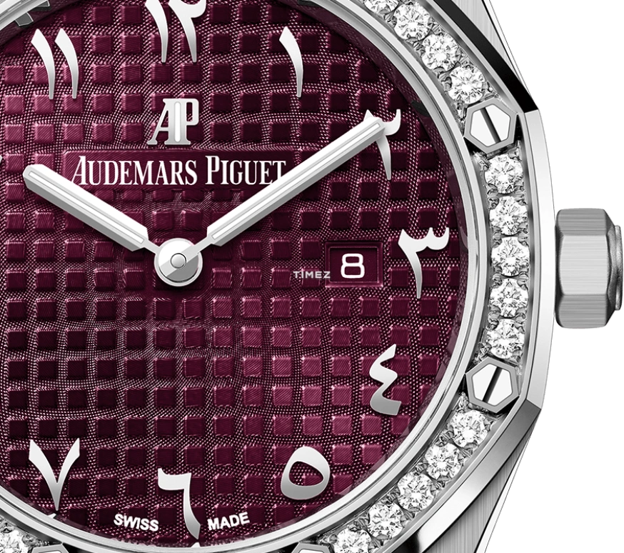 Audemars Piguet,Royal Oak 33mm,33mm,White Gold,Purple,Quartz,Day,In-house Caliber,67651BC,67651BC.ZZ.1261BC.01