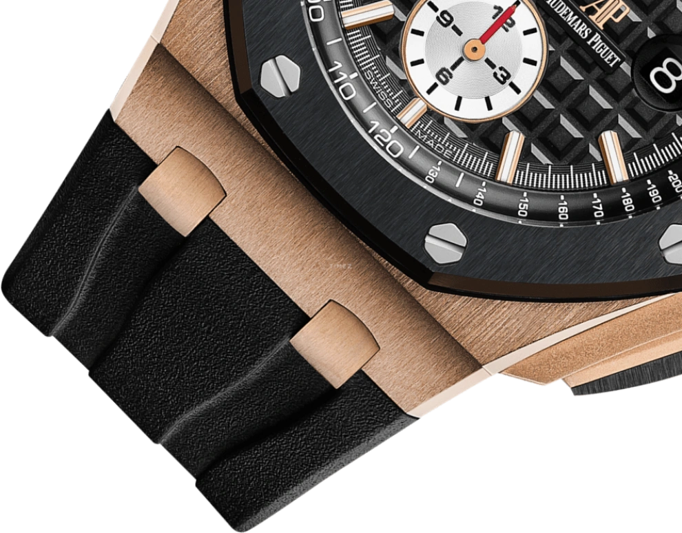 Audemars Piguet,Royal Oak Offshore 44mm,44mm,Pink Gold,Ceramic,Black,Automatic,Chronograph,Day,26401RO,26401RO.OO.A002CA.01
