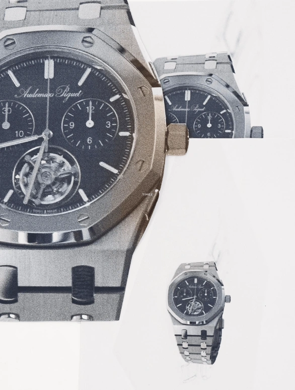 Audemars Piguet,Royal Oak 39mm,39mm,Titanium,Blue,Automatic,Chronograph,Tourbillon,Flyback,26545XT,26545XT.OO.1240XT.01
