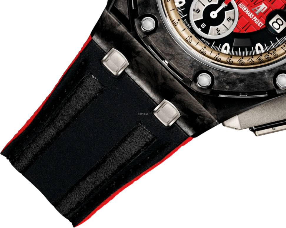 Audemars Piguet,Royal Oak Offshore 44mm,44mm,Titanium,Ceramic,Carbon,Red,Black,Automatic,Chronograph,Day,26290IO,26290IO.OO.A001VE.01