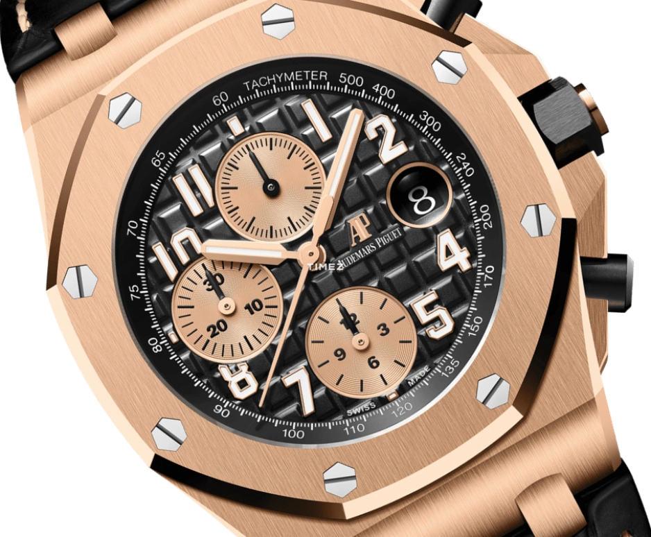 Audemars Piguet,Royal Oak Offshore 42mm,42mm,Rose Gold,Black,Rose Gold,Automatic,Chronograph,Day,26470OR,26470OR.OO.A002CR.02.A