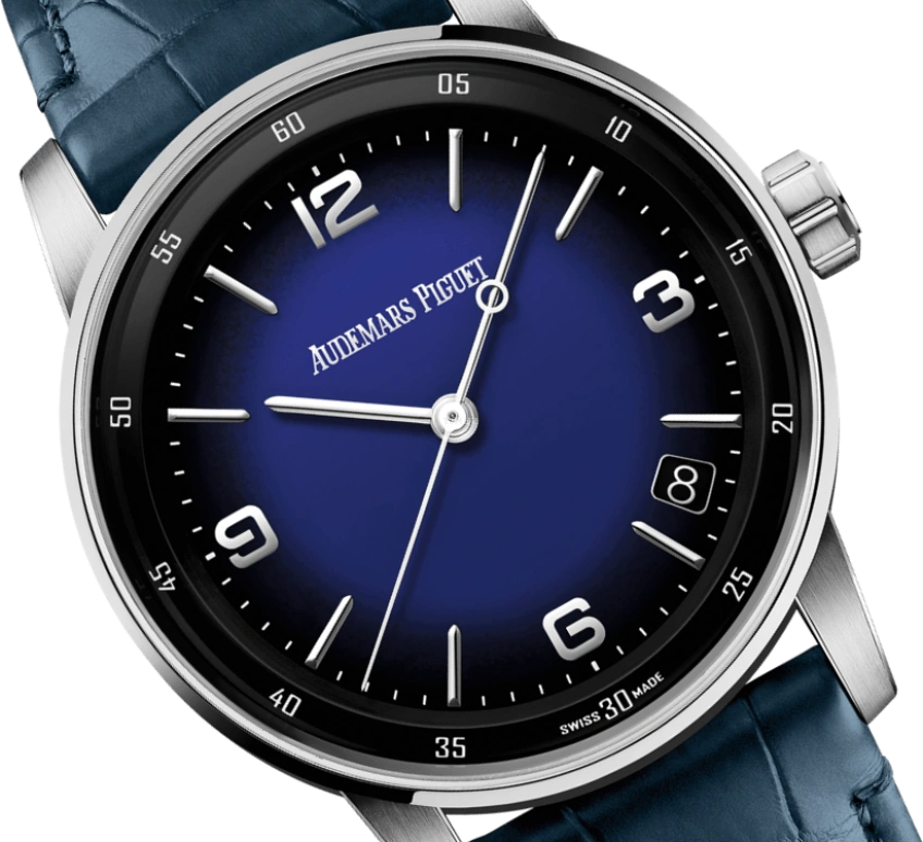 Audemars Piguet,CODE 11.59 41mm,41mm,White Gold,Blue,Automatic,Day,70hours,15210BC,15210BC.OO.A321CR.99