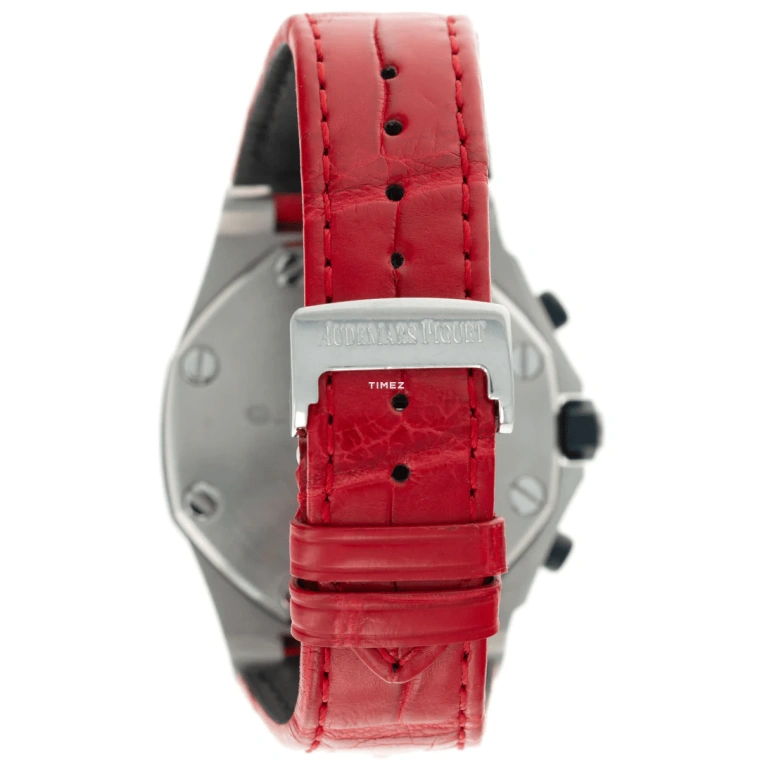 Audemars Piguet,Royal Oak Offshore 42mm,42mm,Stainless Steel,Red,Automatic,Chronograph,Day,25770ST,25770ST.O.0009XX.04