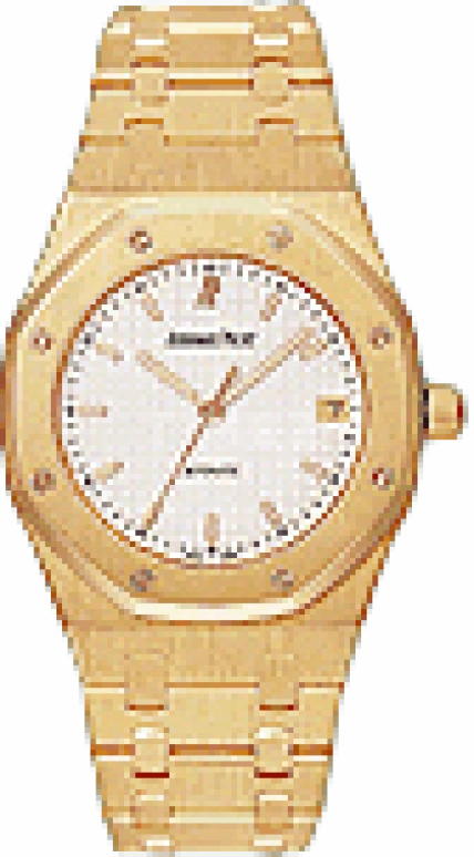 Audemars Piguet,Royal Oak 36mm,36mm,Yellow Gold,White,Silver,Silver White,Automatic,Day,40hours,14790BA,14790BA.OO.0789BA.02
