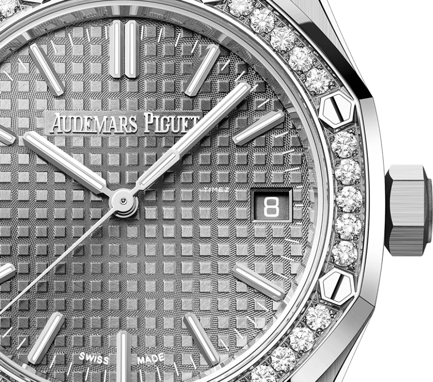Audemars Piguet,Royal Oak 37mm,37mm,Stainless Steel,Grey,Automatic,Day,60hours,15551ST,15551ST.ZZ.1356ST.06