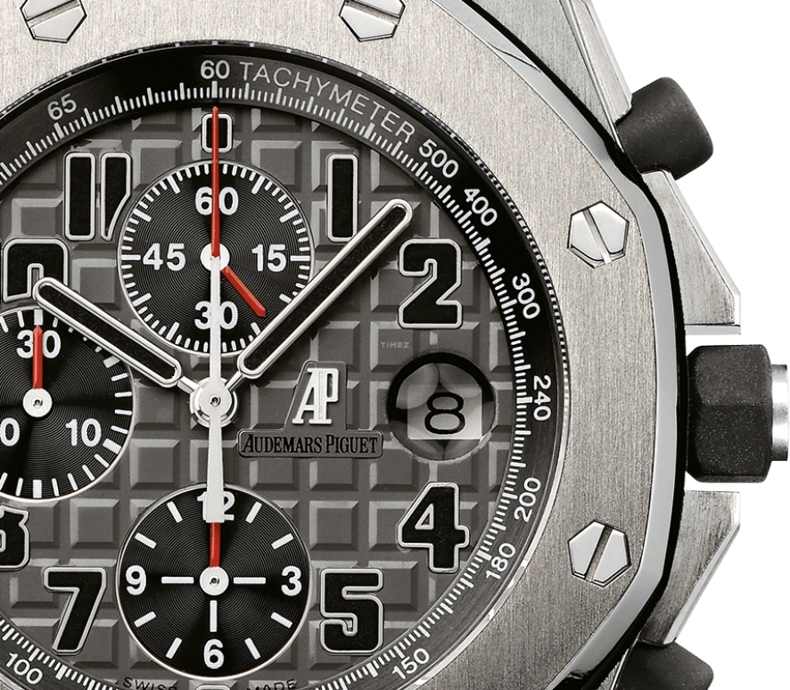 Audemars Piguet,Royal Oak Offshore 42mm,42mm,Titanium,Grey,Automatic,Chronograph,Day,26170TI,26170TI.OO.1000TI.01
