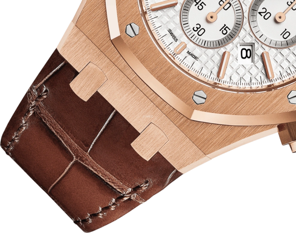Audemars Piguet,Royal Oak 41mm,41mm,Rose Gold,Silver,White,Automatic,Chronograph,Day,26320OR,26320OR.OO.D088CR.01
