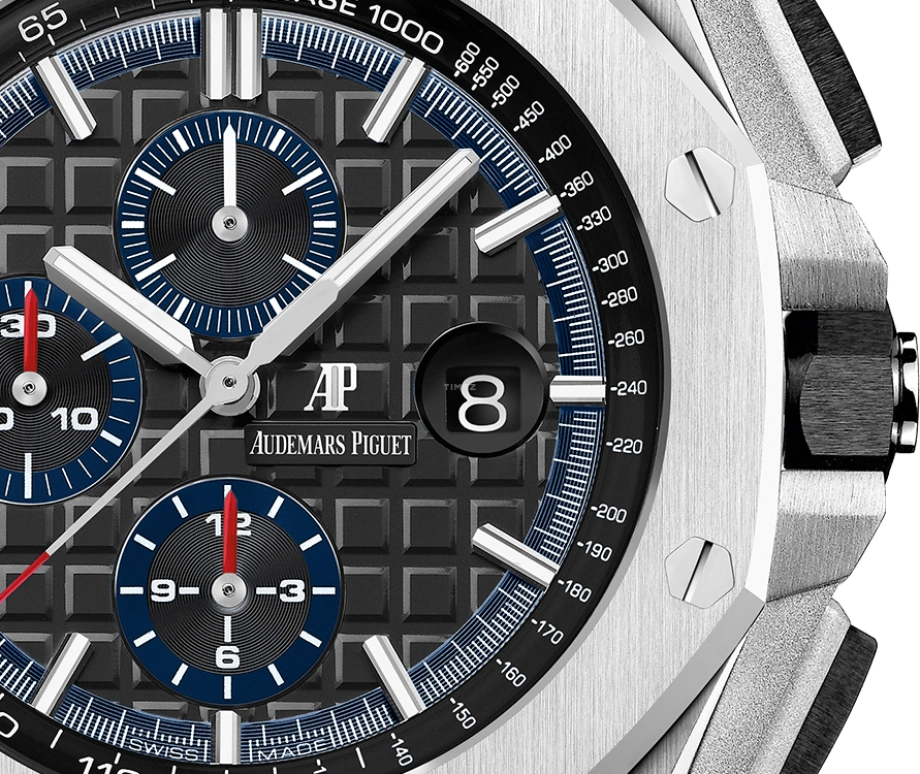 Audemars Piguet,Royal Oak Offshore 44mm,44mm,Ceramic,Platinum,Grey,Automatic,Chronograph,Day,26412PT,26412PT.OO.A002CR.01