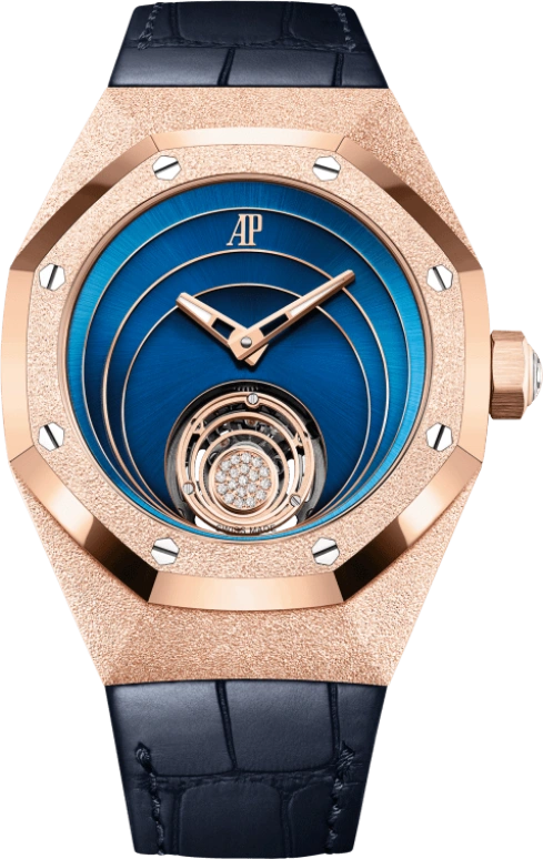 Audemars Piguet,Royal Oak Concept 38.50mm,38.50mm,Pink Gold,Blue,Handwound,Tourbillon,72hours,26630OR,26630OR.GG.D326CR.01