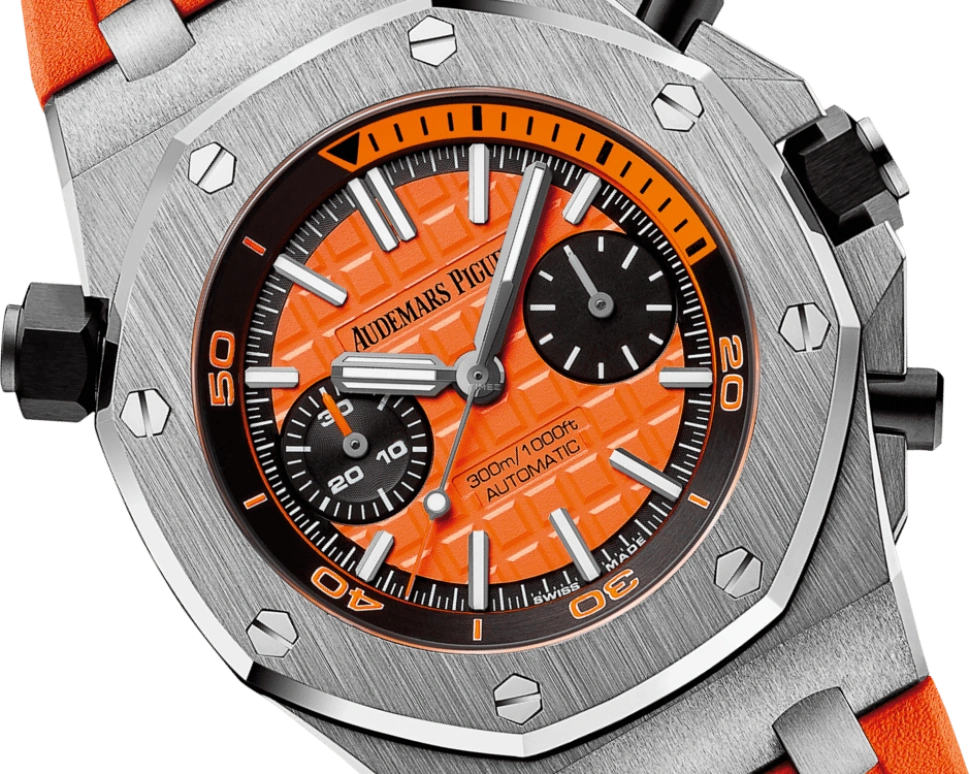 Audemars Piguet,Royal Oak Offshore 42mm,42mm,Stainless Steel,Orange,Automatic,Chronograph,50hours,Alperen Sengun,26703ST,26703ST.OO.A070CA.01