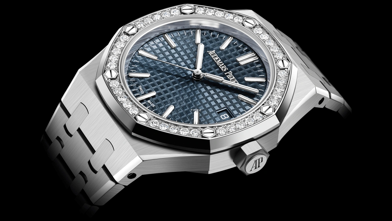 Audemars Piguet,Royal Oak 37mm,37mm,Stainless Steel,Blue,Automatic,Day,60hours,15551ST,15551ST.ZZ.1356ST.05