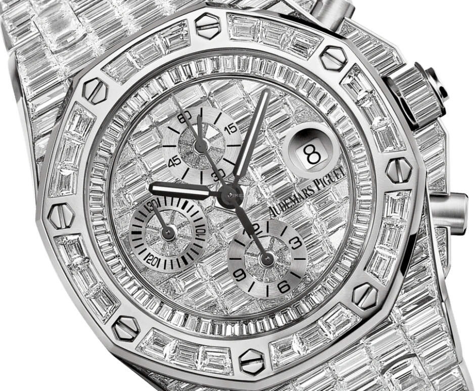 Audemars Piguet,Royal Oak Offshore 42mm,42mm,White Gold,Black,Automatic,Chronograph,Day,26473BC,26473BC.ZZ.8043BC.01